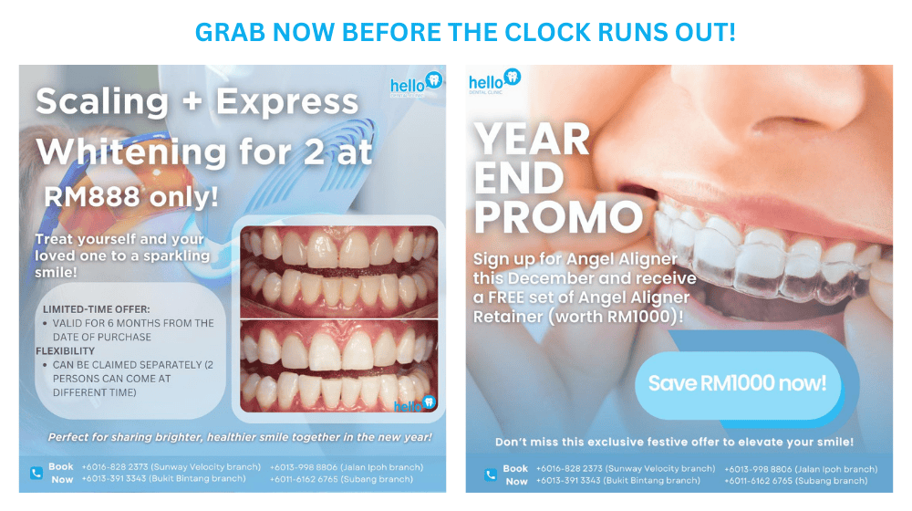 Hello Dental Promotion Pop Up Banner